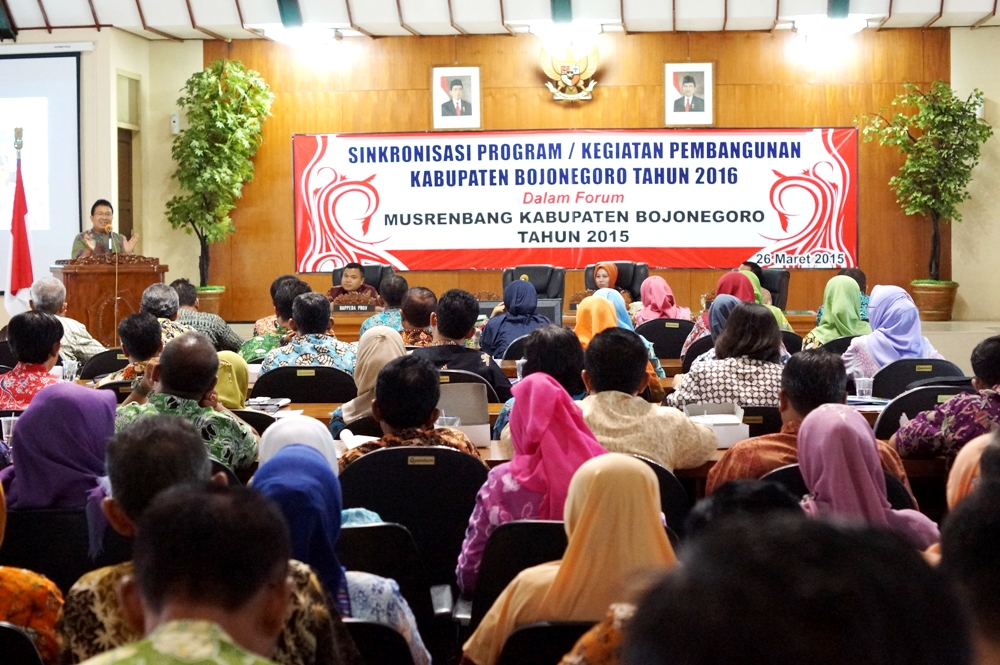 Sinkroniasasi Program Pembangunan Kabupaten Bojonegoro Tahun 2016 dalam forum Musrenbang 2015