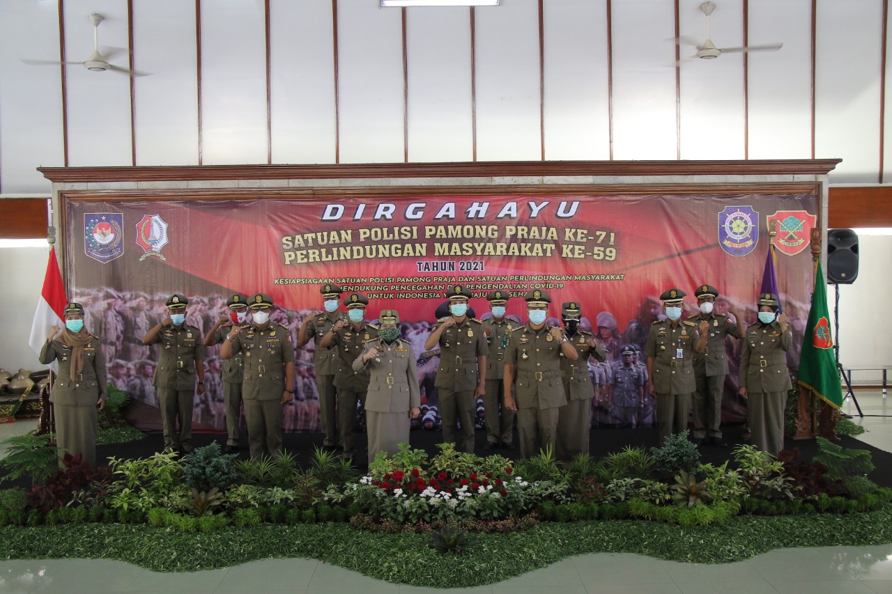 Peringati Hari Jadi Dengan Lebih Sederhana, Satpol PP Adakan Tasyakuran Bersama