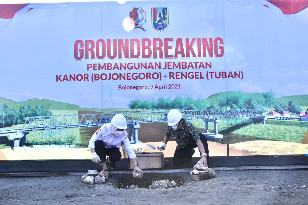 Ground Breaking Jembatan Kare, Koneksikan Dua Kabupaten.