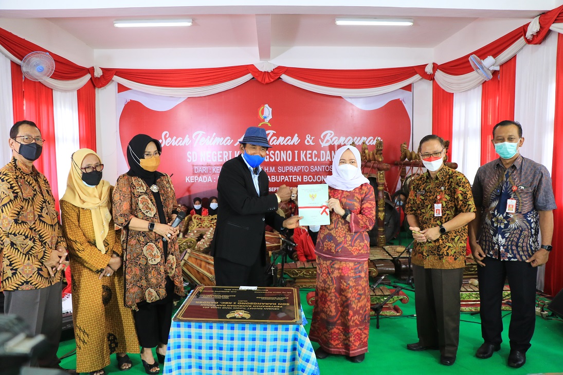 Terima Asset Tanah dan Bangunan Dari Keluarga Bpk. H.M. Suprapto Santoso, Pemkab Siapkan Insfrastruk