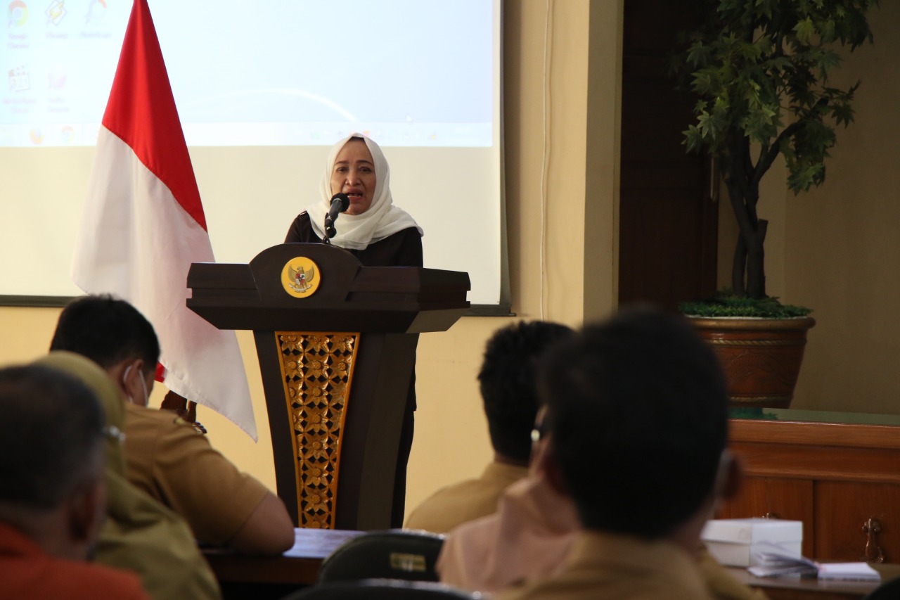 Bupati Bojonegoro Pimpin Rapat Koordinasi Penanganan Kemiskinan Ekstrem Di Kab. Bojonegoro.