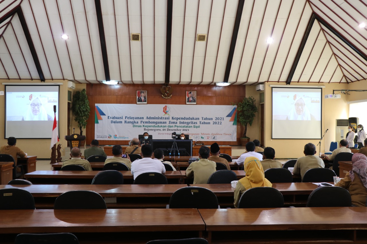 Bupati Bojonegoro Berharap Validkan Data Kependudukan Untuk Menuju ZI Tahun 2022.