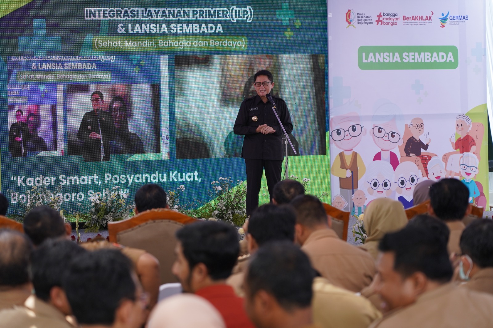 Launching Integrasi Layanan Primer (ILP) dan Lansia Sembada oleh PJ Bupati Bojonegoro