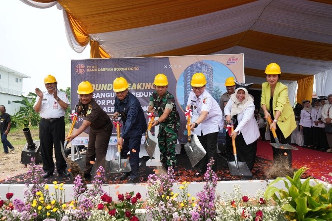 Pesan Bupati dalam Groundbreaking Pembangunan Gedung Bank Daerah Bojonegoro