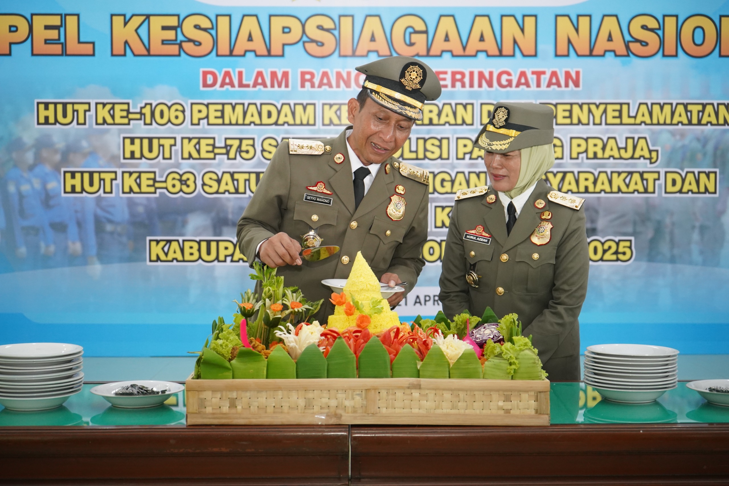 Pimpin Apel Kesiapsiagaan Nasional, Bupati Bojonegoro Ajak Tingkatkan Pengabdian Dan Perlindungan Kepada Masyarakat
