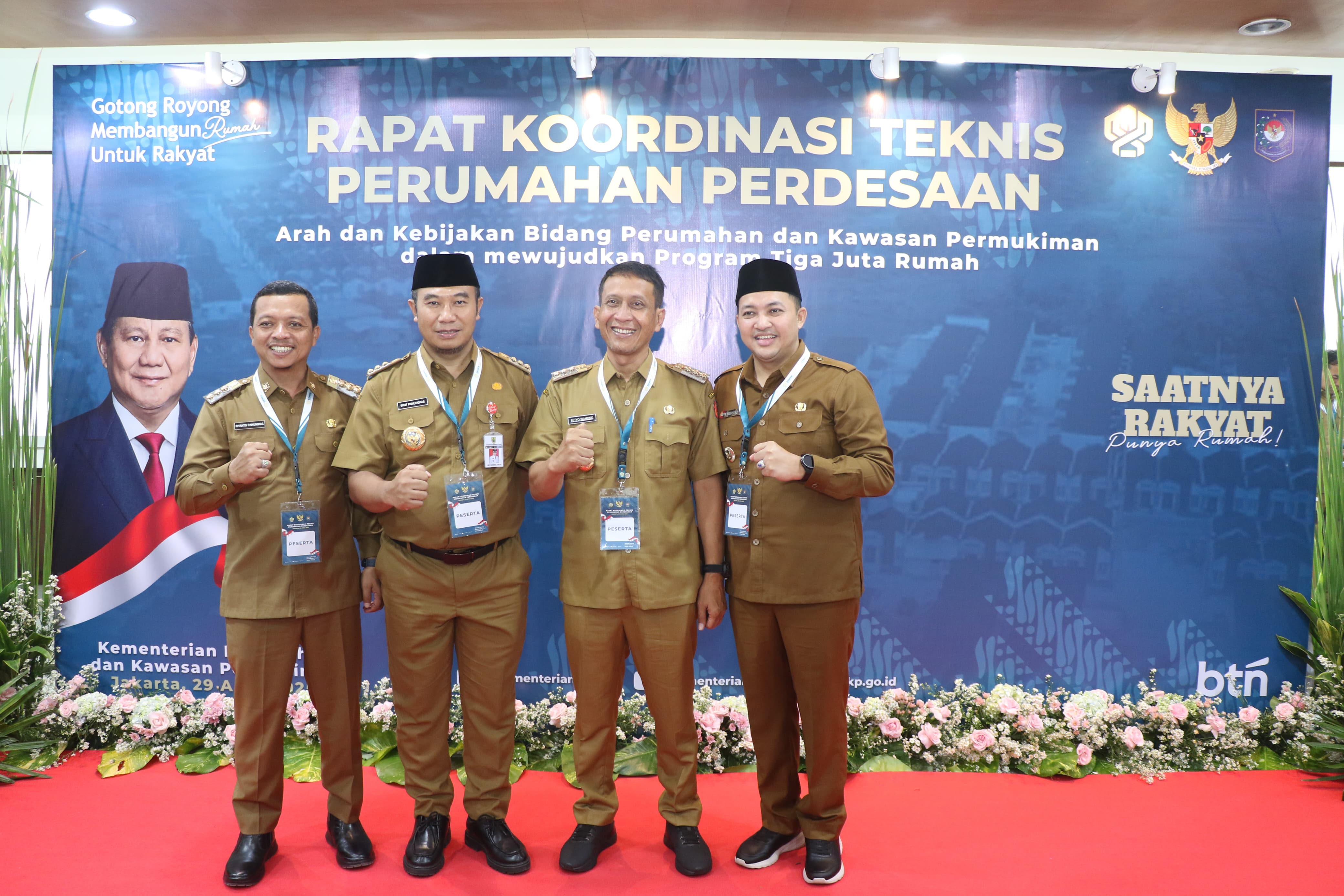 Bupati Bojonegoro Hadiri Rakortek Perumahan Perdesaan Bahas Program Tiga Juta Rumah