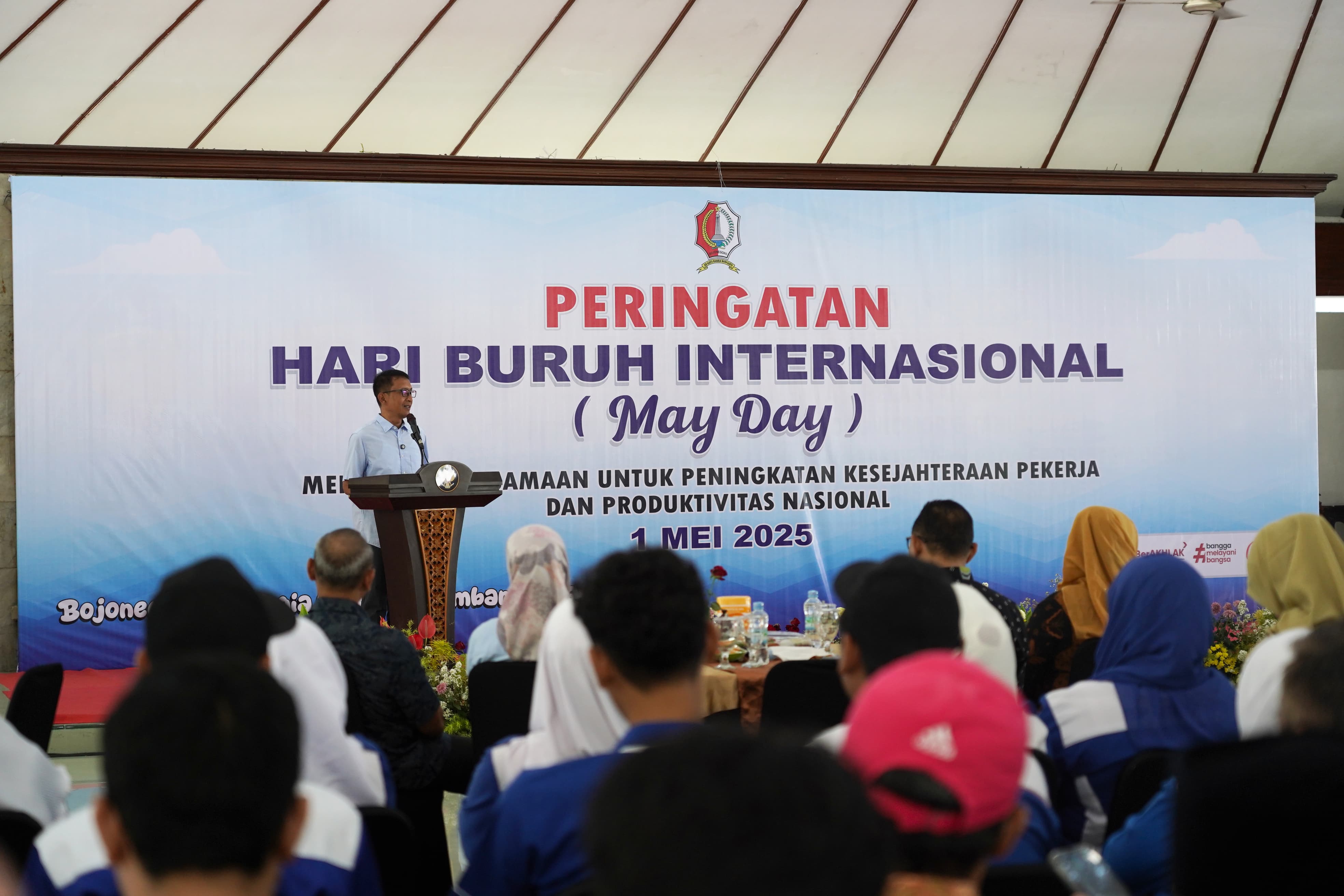 Bupati Setyo Wahono Harapkan Sinergi Dan Suasana Harmonis Di Hari Buruh Internasional