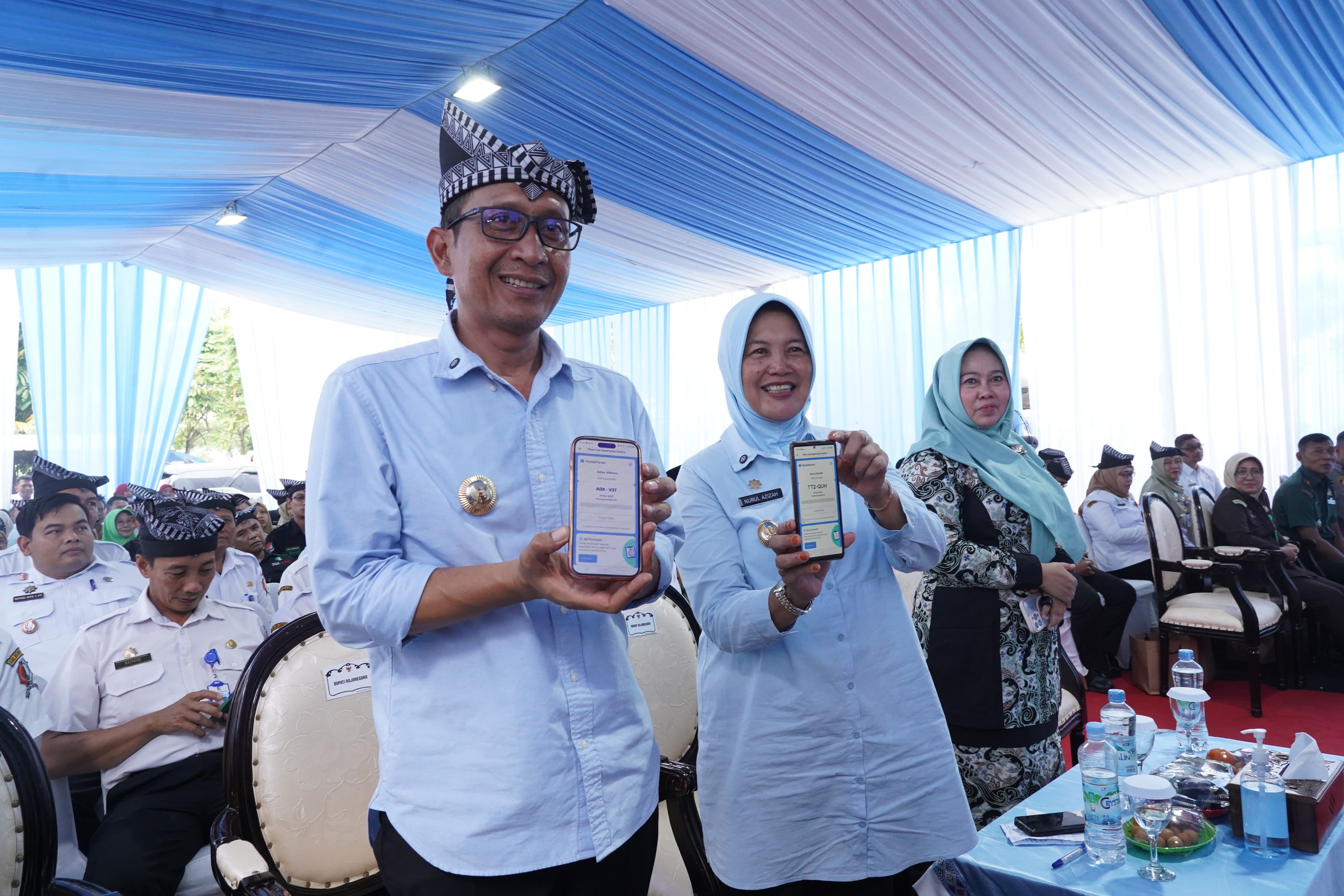 Program Prioritas Terus Dijalankan, Pemkab Bojonegoro Launching Empat Inovasi Transformasi Layanan Digital Kesehatan dan Cek  Kesehatan Gratis di Puskesmas Balen Bojonegoro