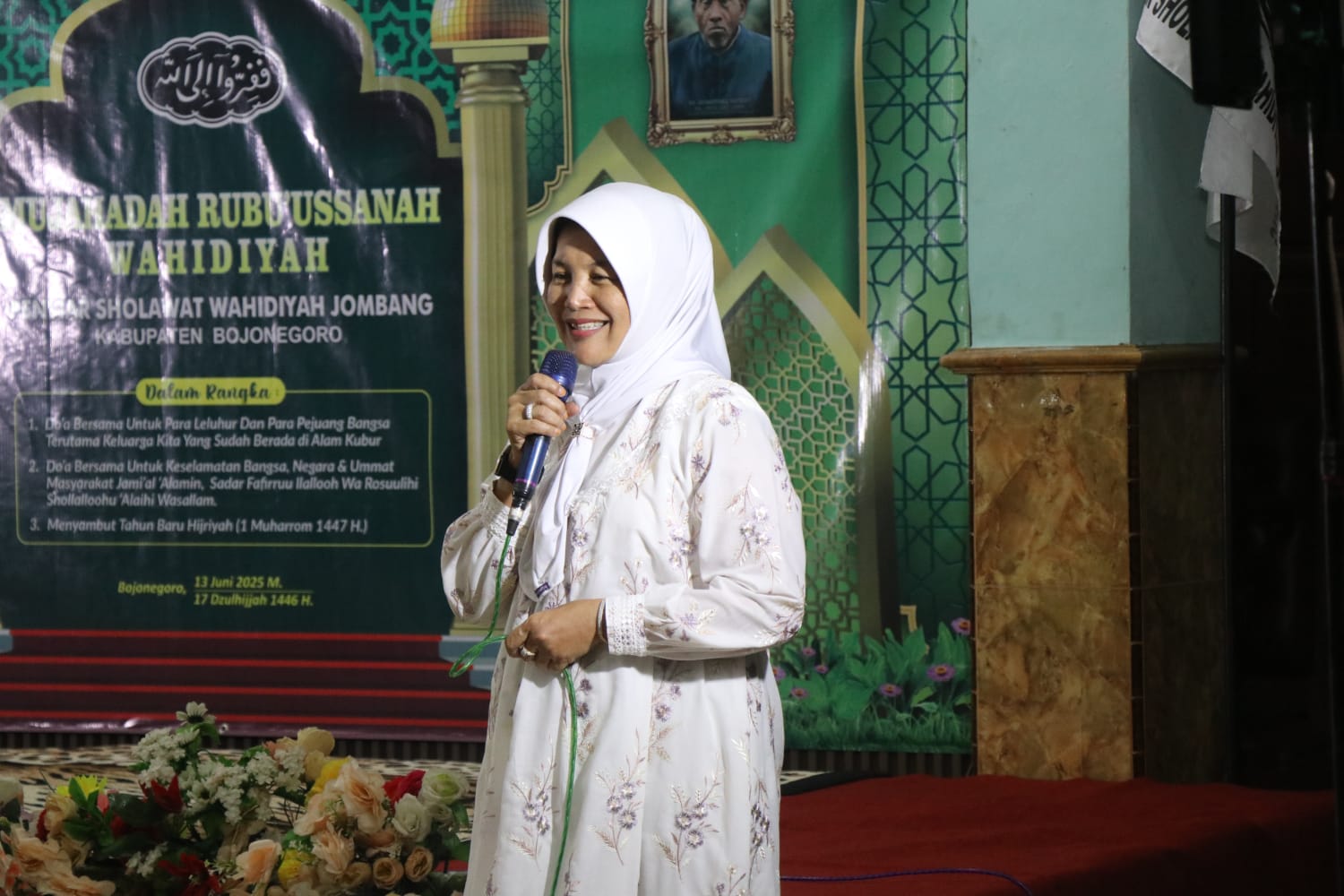 Wakil Bupati Bojonegoro Nurul Azizah Hadiri Mujahadah Wahidiyah, Sampaikan Inovasi Layanan Kesehatan dan Pendidikan Bojonegoro