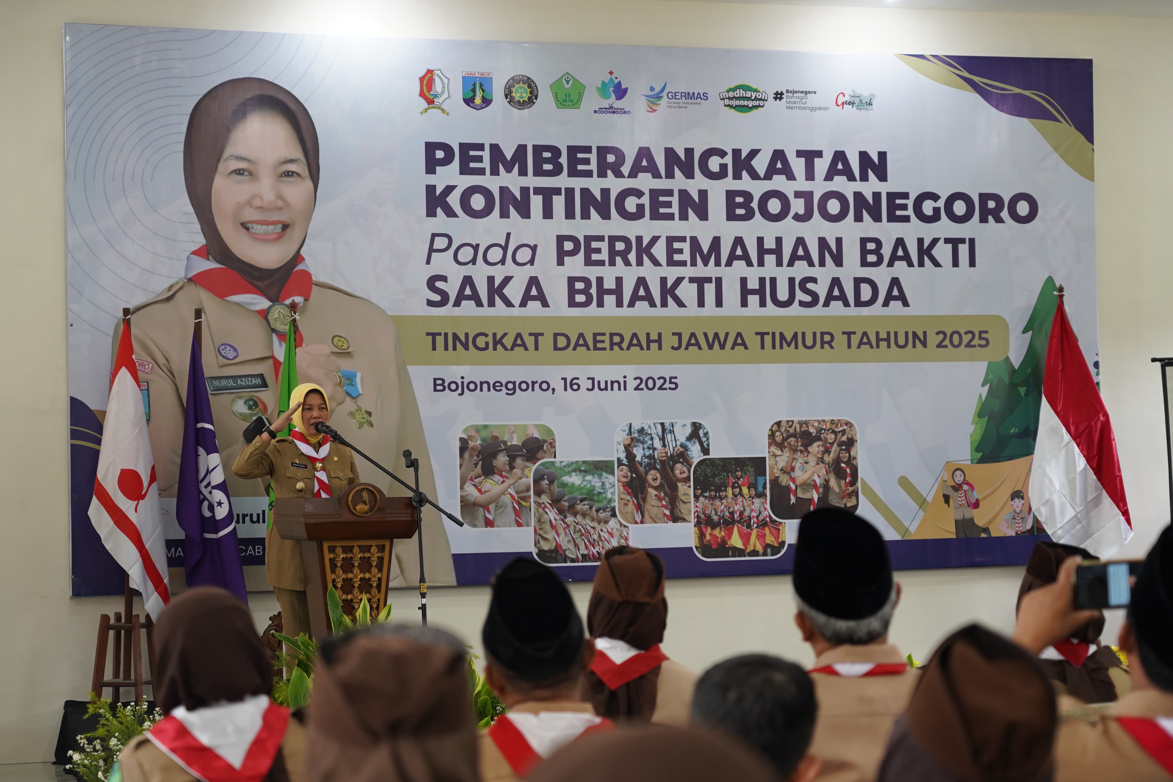 Wabup Lepas Pemberangkatan Perkemahan Bhakti Daerah PERTIDA