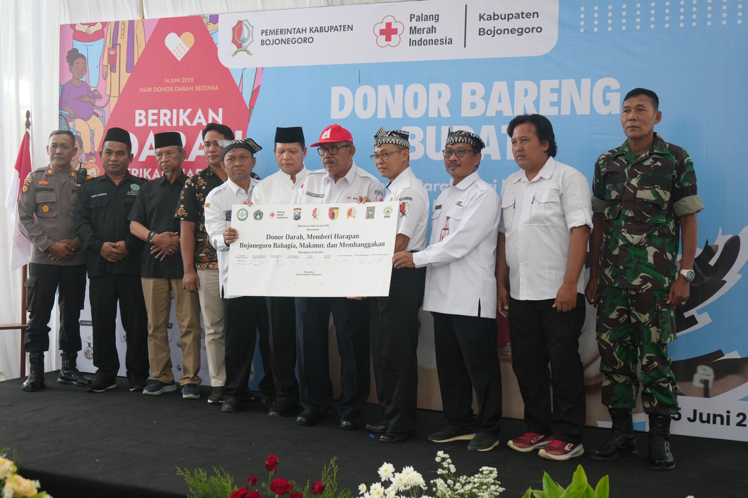 PMI Bojonegoro Resmikan Gedung Baru, Peringati Hari Donor Darah Sedunia 2025