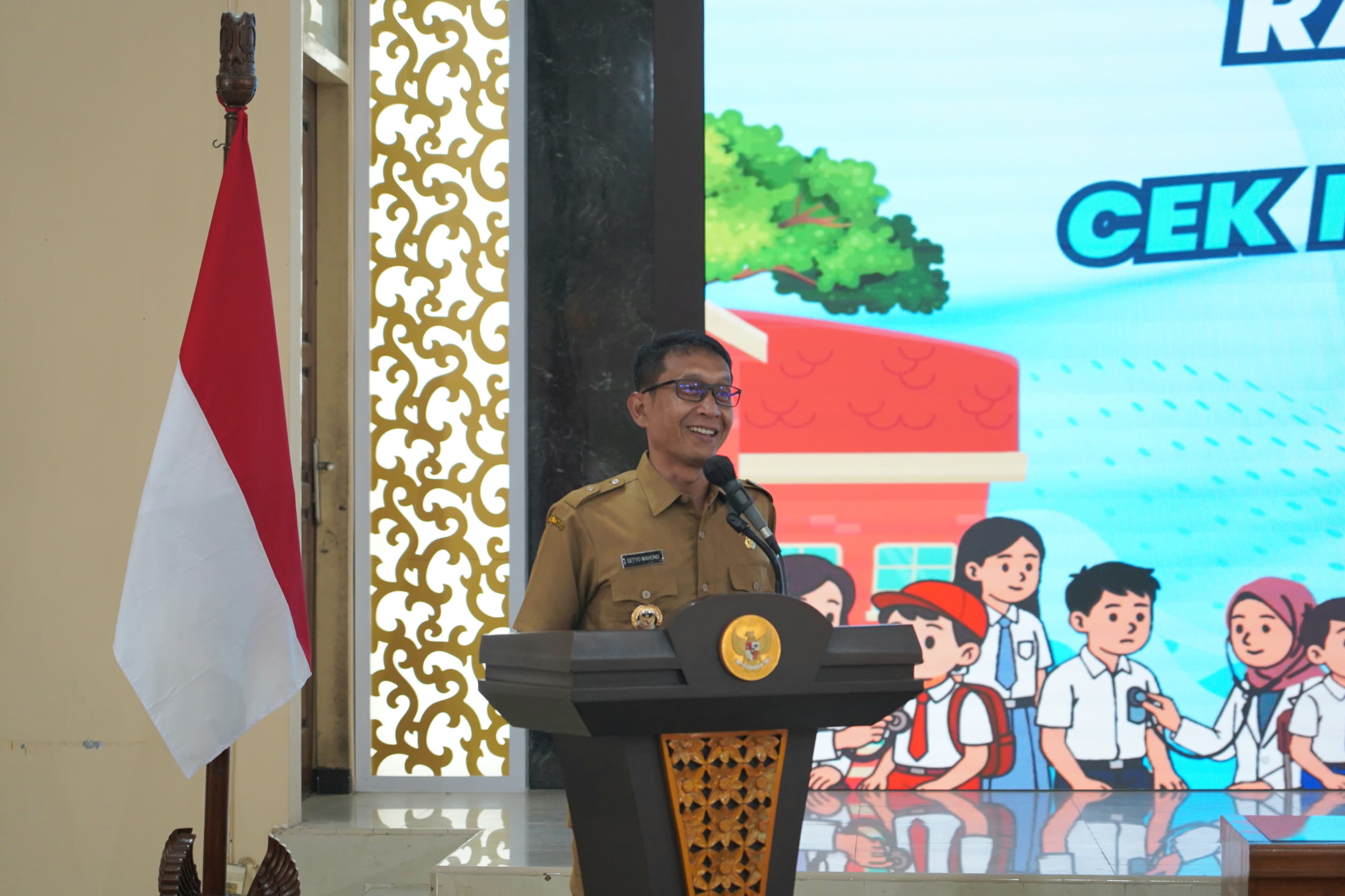 Bupati Setyo Wahono Hadiri Rakor Persiapan Cek Kesehatan Gratis (CKG) Anak Sekolah: Dorong Kolaborasi Lintas Sektor Guna Percepatan Target Kesehatan Nasional