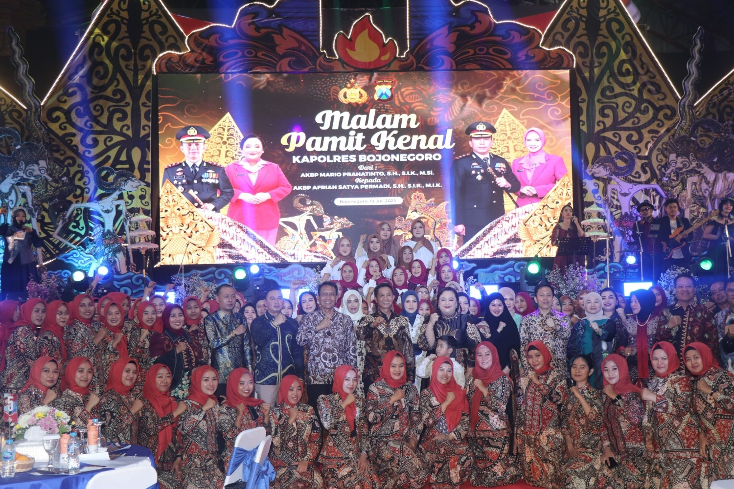 Malam Pamit Kenal Kapolres Bojonegoro, Simbol Apresiasi dan Komitmen Kebersamaan