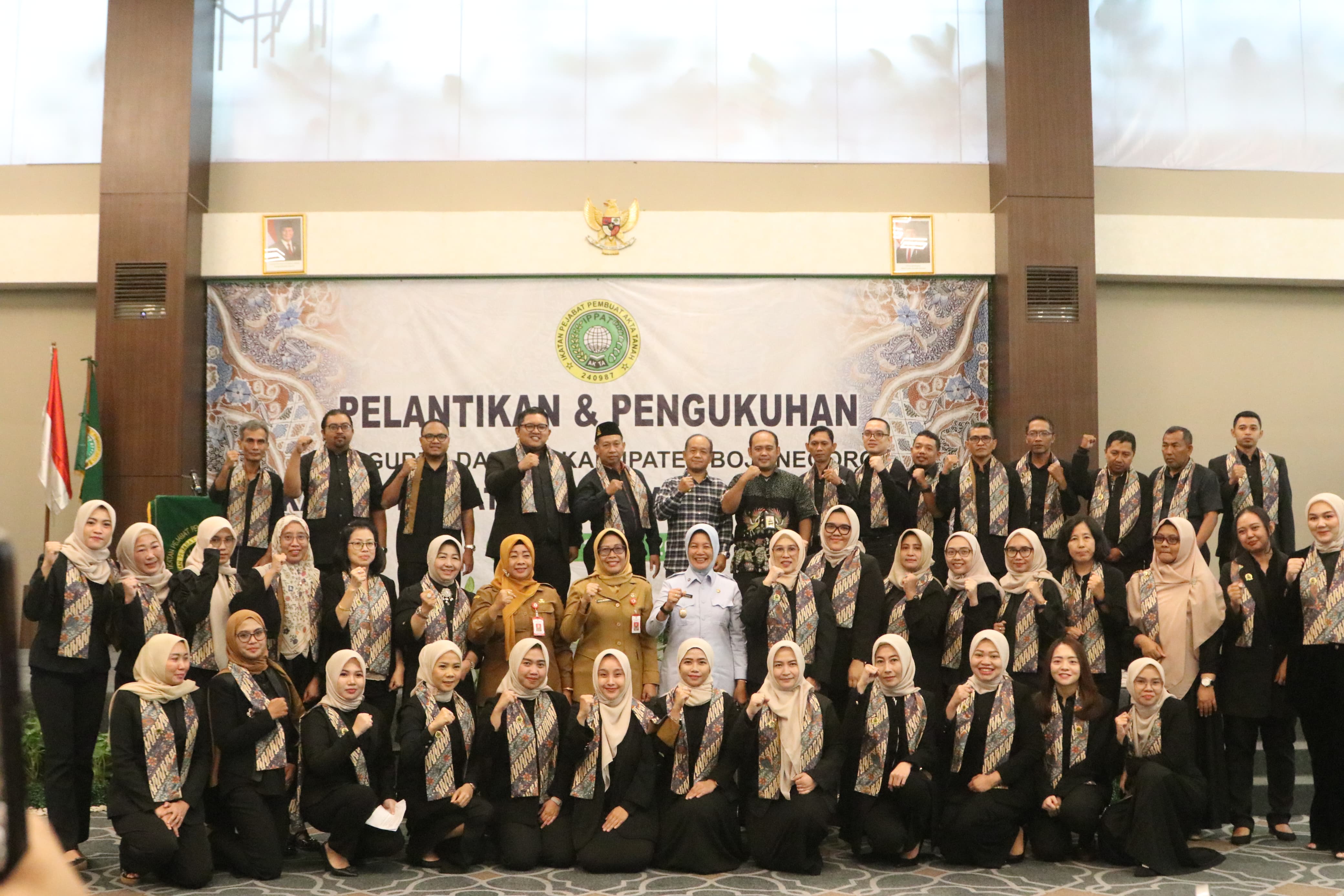 49 Pengurus IPPAT Bojonegoro Resmi Dilantik, Wabup Nurul Azizah Tekankan Kolaborasi Lintas Sektor
