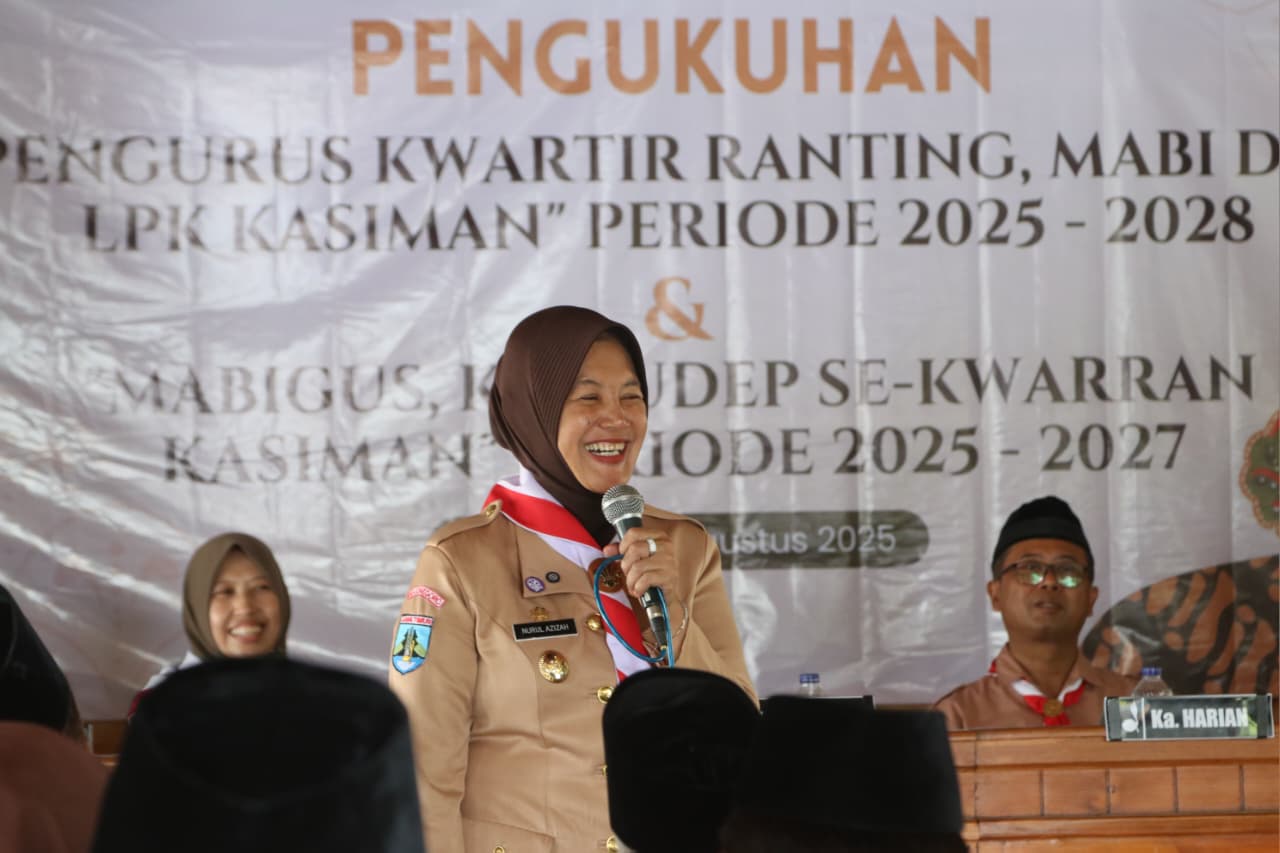 Wakil Bupati Bojonegoro Kukuhkan Pengurus Gerakan Pramuka Kasiman Masa Bakti 2025–2028