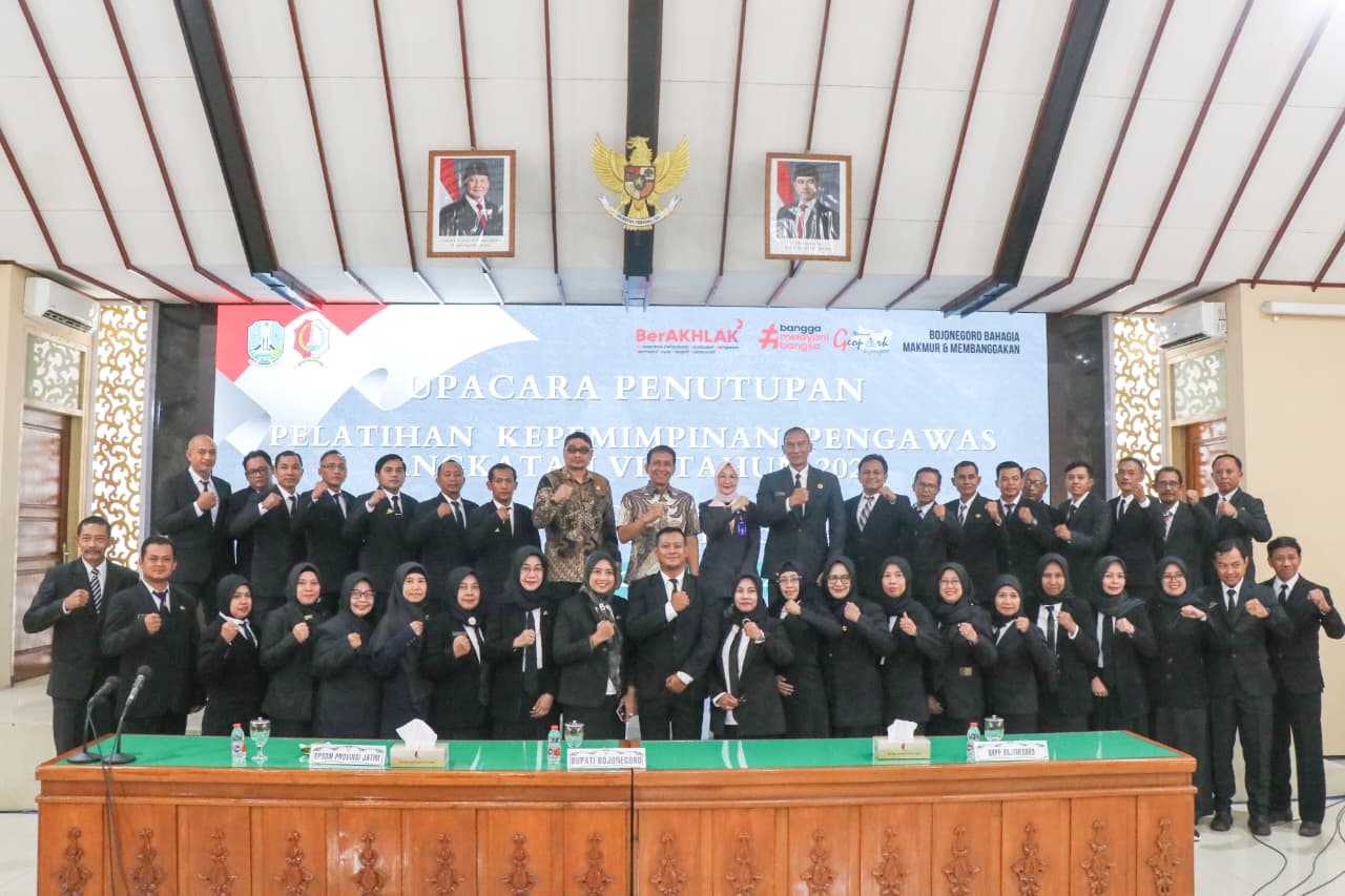 Tutup PKP Angkatan VII, Bupati Bojonegoro Harapkan PKP Tumbuhkan Pemimpin Yang Inovasi dan Mampu Jawab Tantangan Zaman