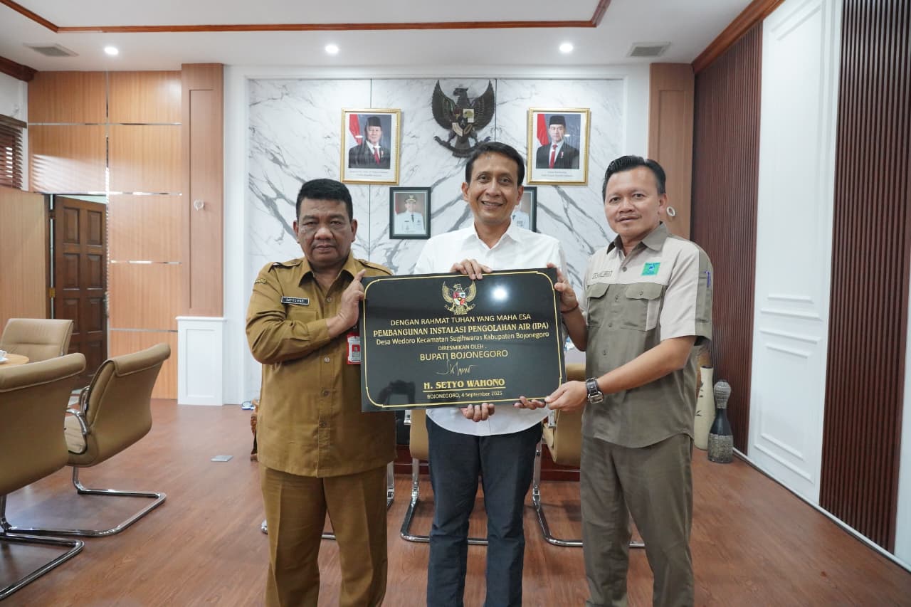 Wujudkan Akses Air Bersih, Bupati Setyo Wahono Resmikan IPA Wedoro