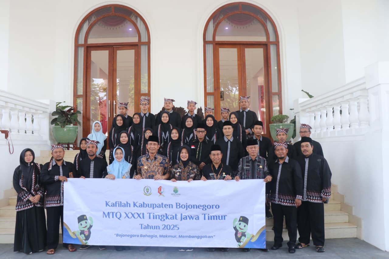 Bupati Bojonegoro Berangkatkan 23 Kafilah Bojonegoro pada MTQ XXXI Tingkat Provinsi