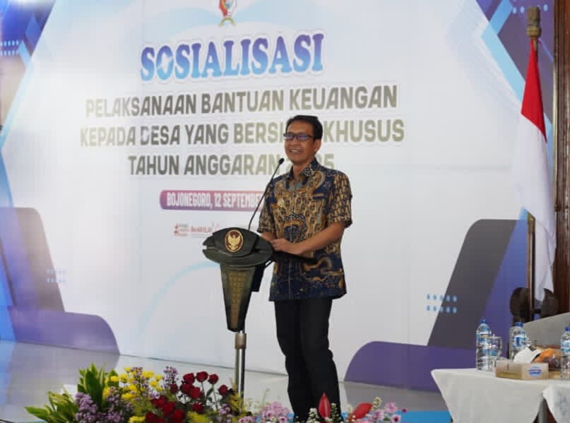 Sosialisasi Bantuan Keuangan Khusus Desa Tahun 2025, Pemkab Bojonegoro Tekankan Transparansi dan Akuntabilitas