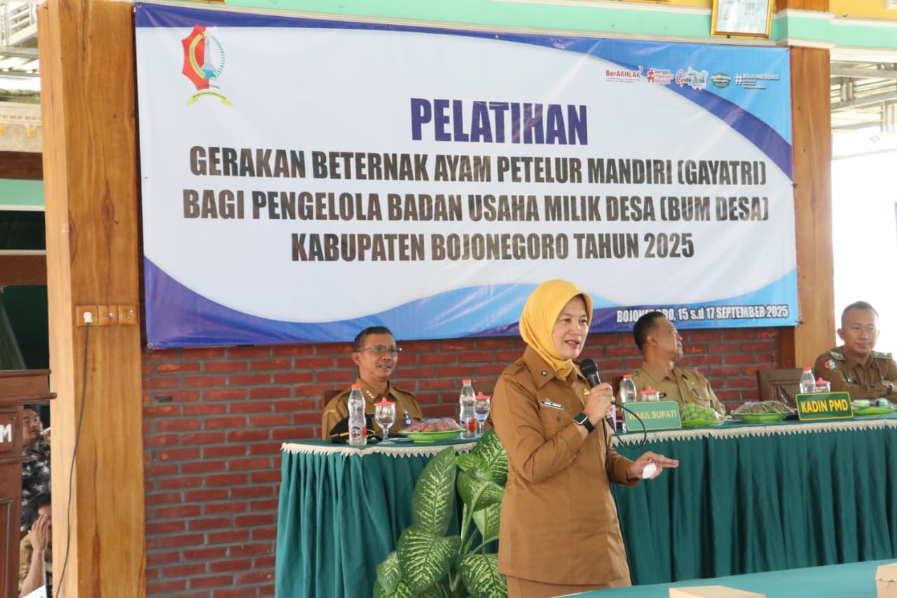 Wabup Nurul Azizah Buka Kegiatan Pelatihan GAYATRI Guna Perkuat BUMDes Sebagai Motor Penggerak Ekonomi Desa
