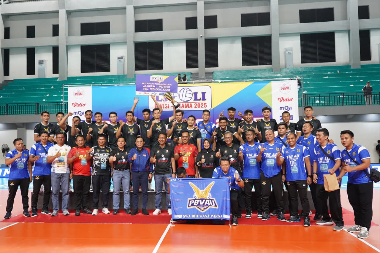 Bupati dan Wakil Bupati Bojonegoro Saksikan Final Putra Livoli Divisi Utama 2025, Gelar Juara Milik TNI AU Electric