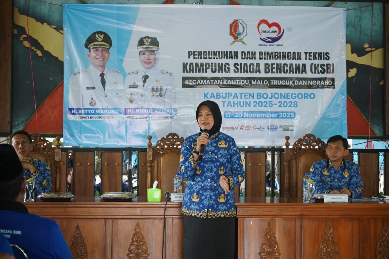 Pengukuhan Kampung Siaga Bencana, Wabup Harapkan Bisa Mandiri Kebencanaan