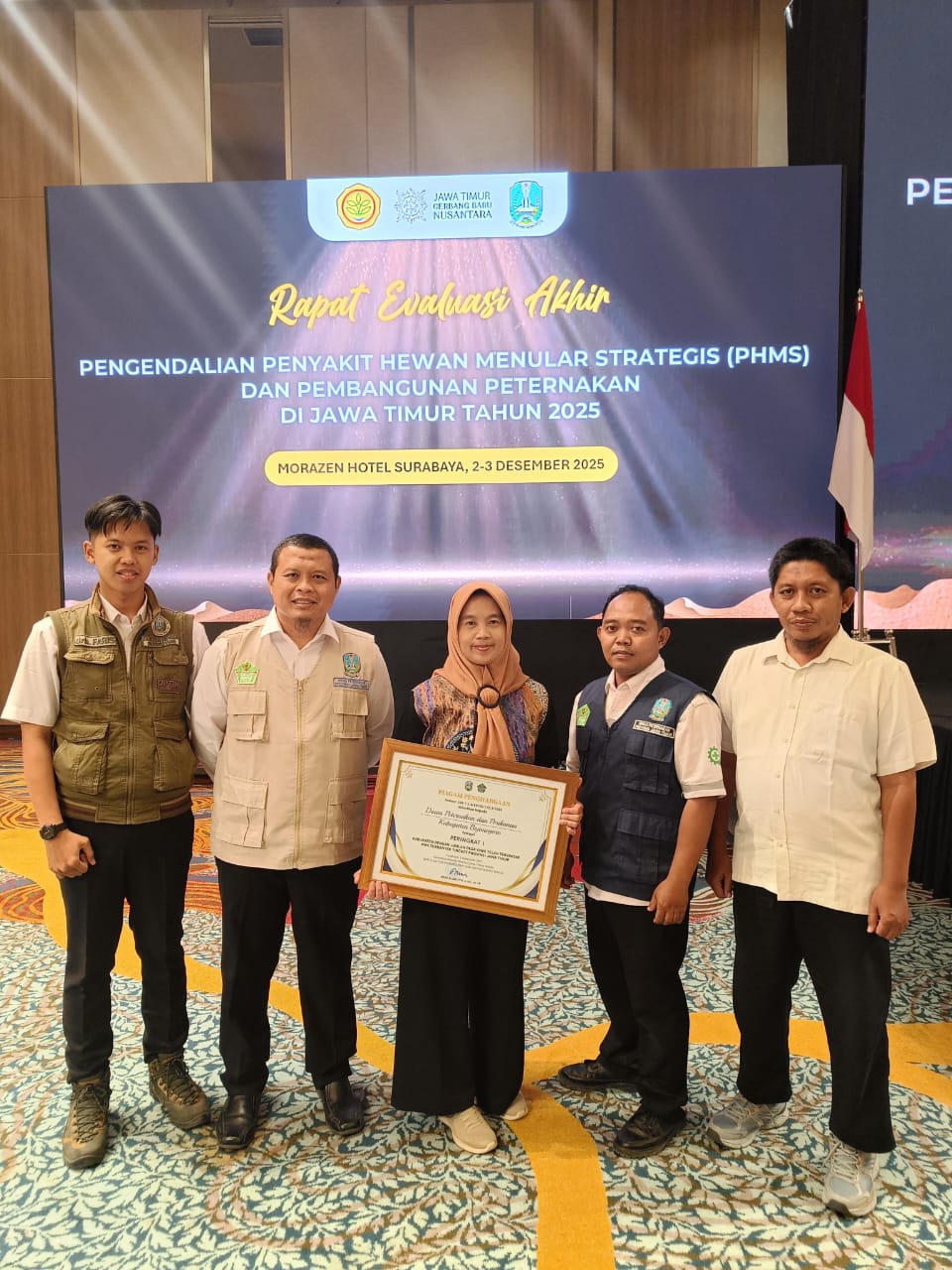 Bojonegoro Raih Peringkat 1 Kabupaten Dengan Desa Tervaksin PMK Terbanyak Se-Provinsi Jatim