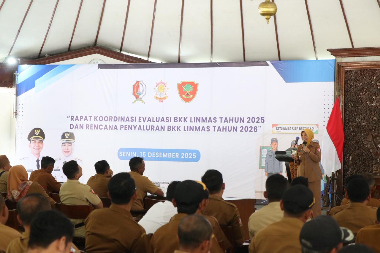 Pemkab Bojonegoro Gelar Rakor Pengelolaan BKK Linmas, Perkuat Akuntabilitas dan Pemberdayaan di Tingkat Desa