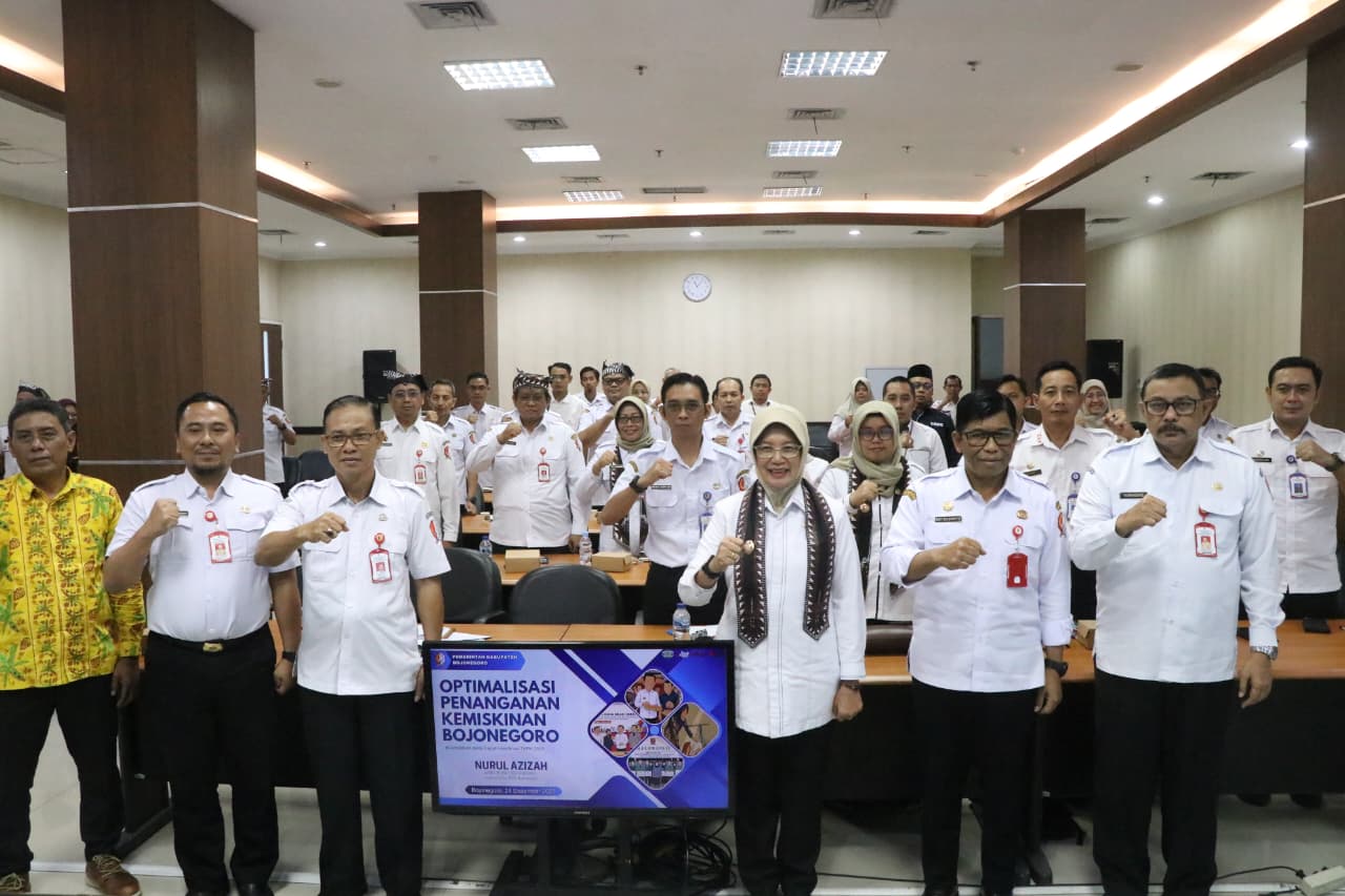 Pemkab Bojonegoro Perkuat Sinergi Penanggulangan Kemiskinan Melalui Rapat Koordinasi TKPKD