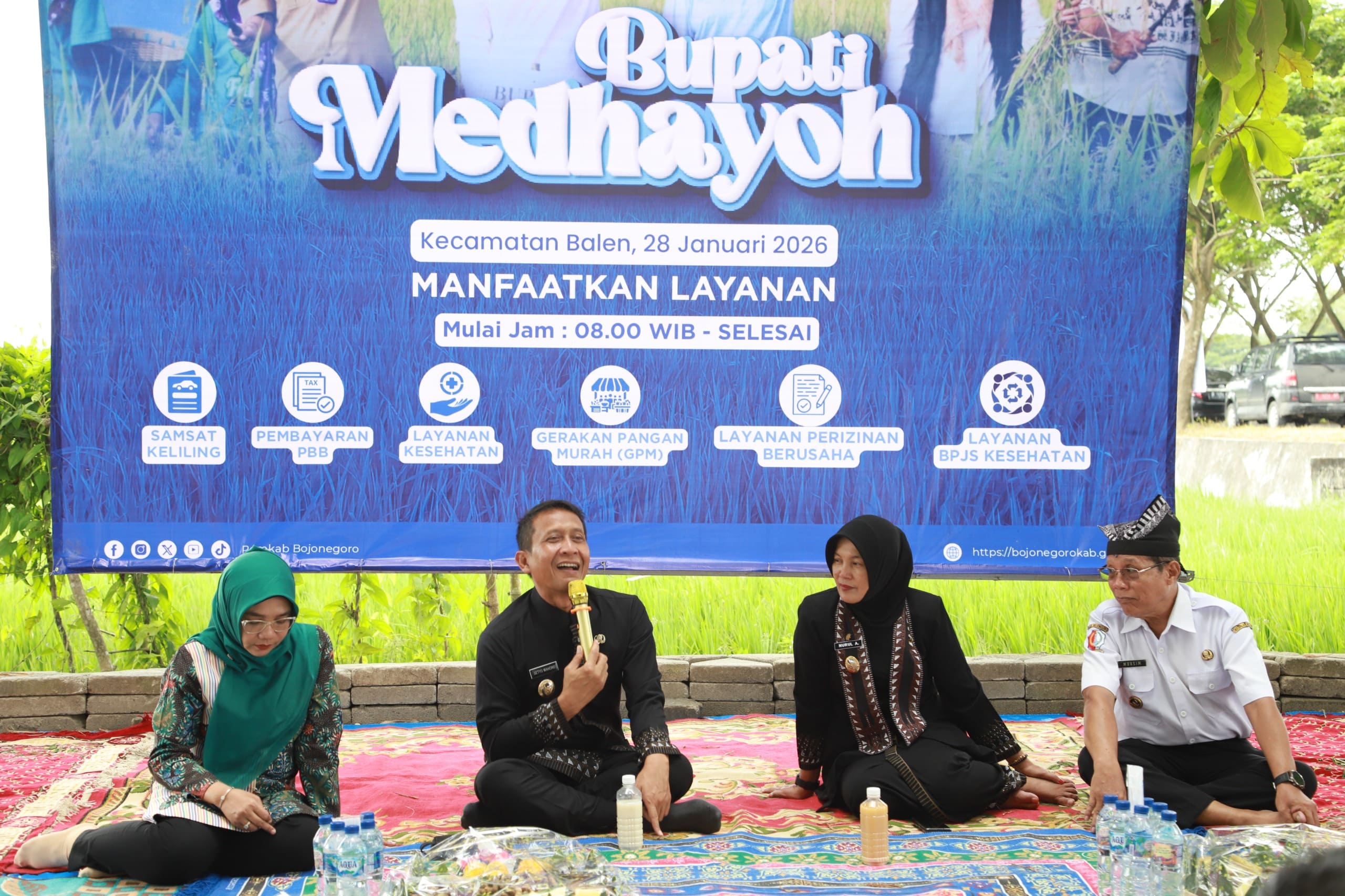 Bupati Bojonegoro Serap Aspirasi Warga Lewat Program Medhayoh di Kecamatan Balen