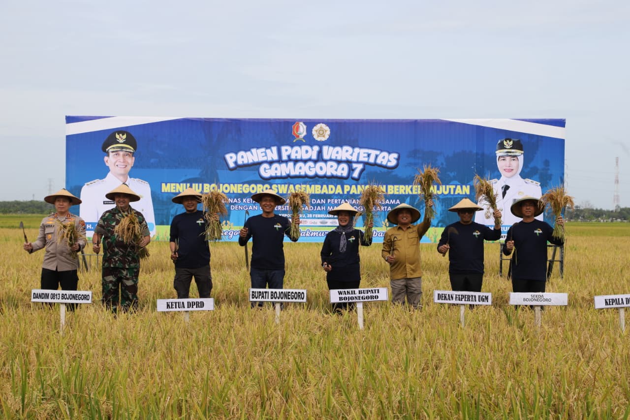Wujudkan Swasembada Pangan, Bupati Setyo Wahono Targetkan Bojonegoro Jadi Produsen Padi Tertinggi Nasional Tahun 2028