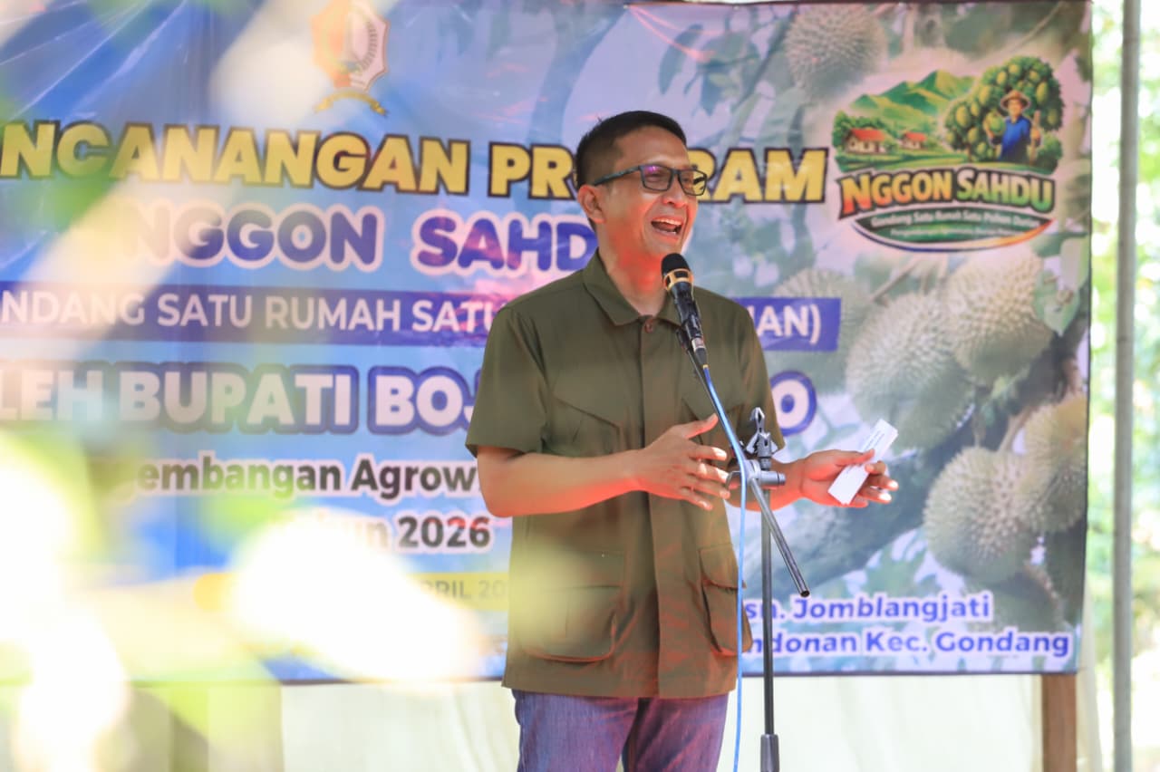 " Nggon Sahdu” Diluncurkan, Gondang Satu Rumah Satu Pohon Durian Jadi Strategi Ekonomi dan Agrowisata Bojonegoro