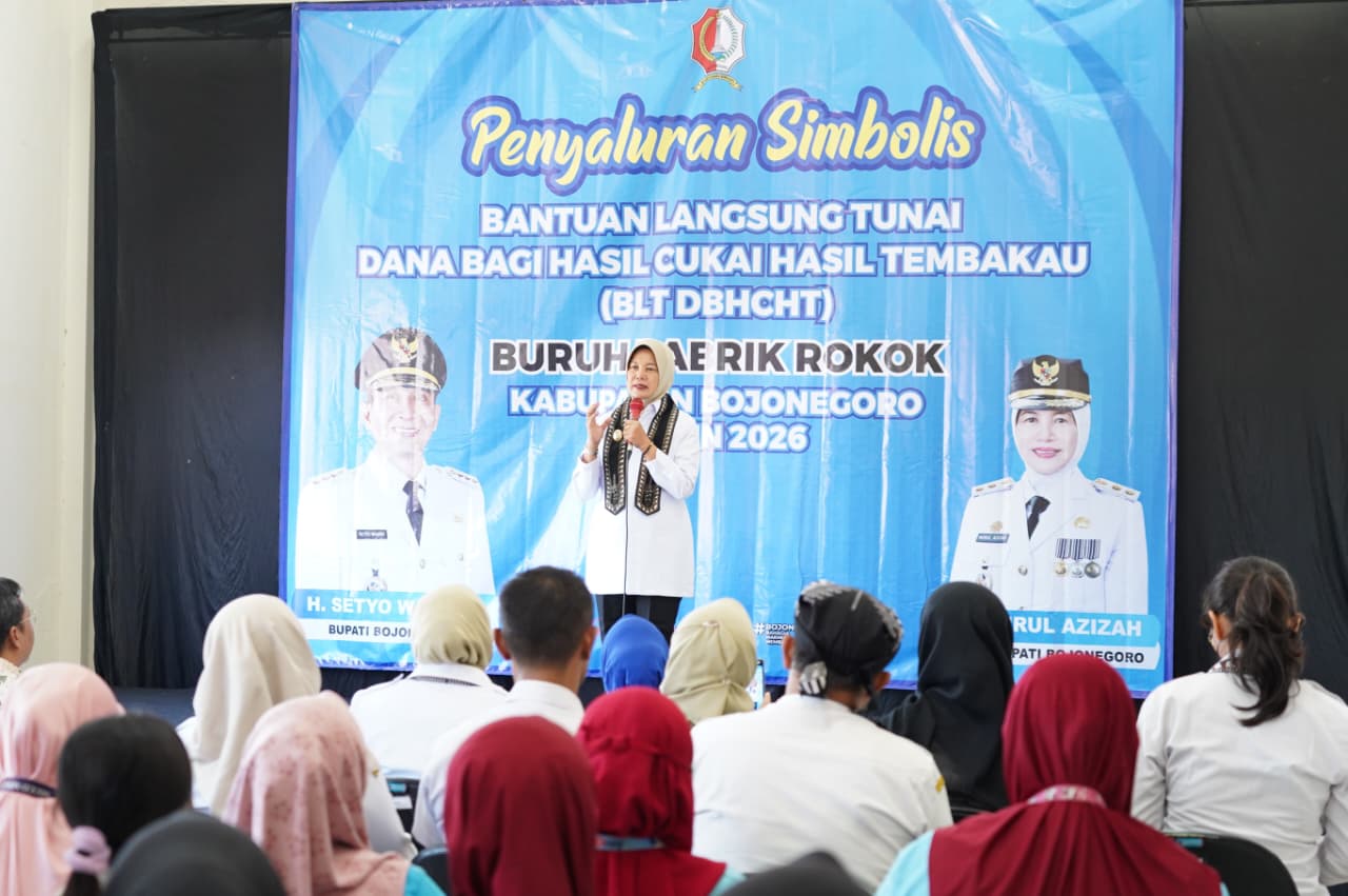 Pemkab Bojonegoro Salurkan BLT DBHCHT 2026 untuk Ribuan Buruh Pabrik Rokok