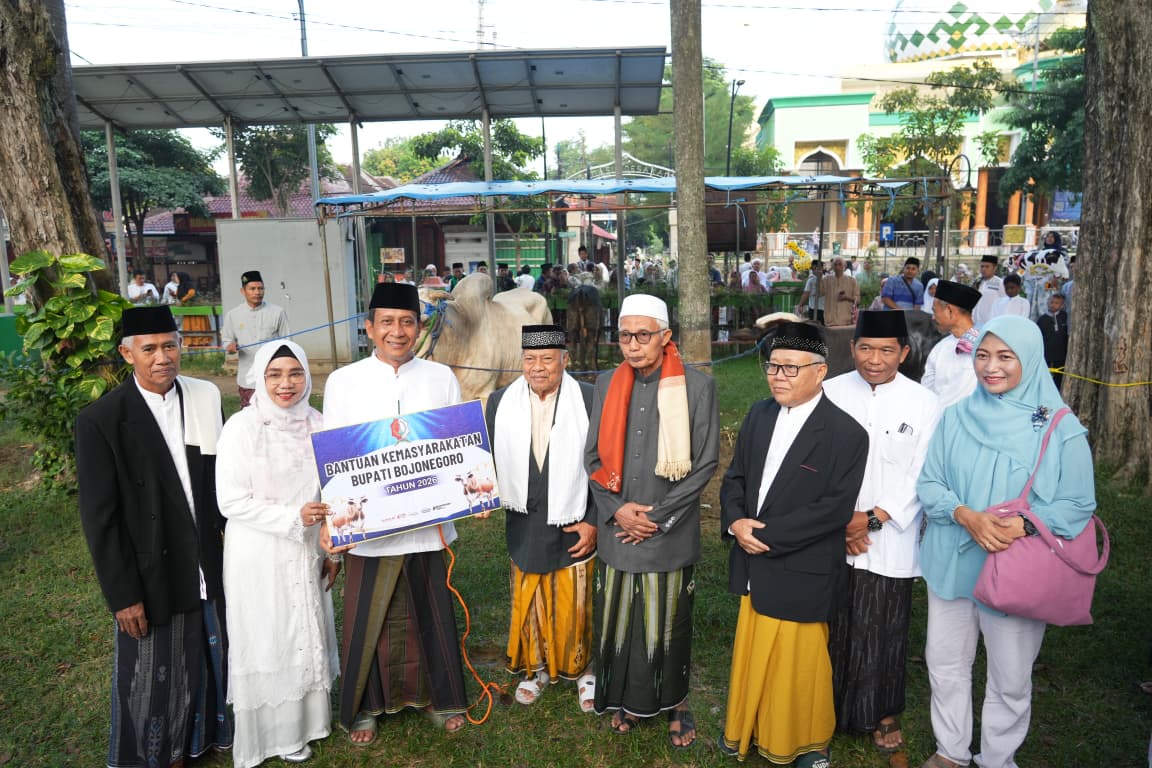 Bupati Bojonegoro Ajak Masyarakat Teladani Keikhlasan dan Kepedulian Sosial di Momen Idul Adha 1447 H