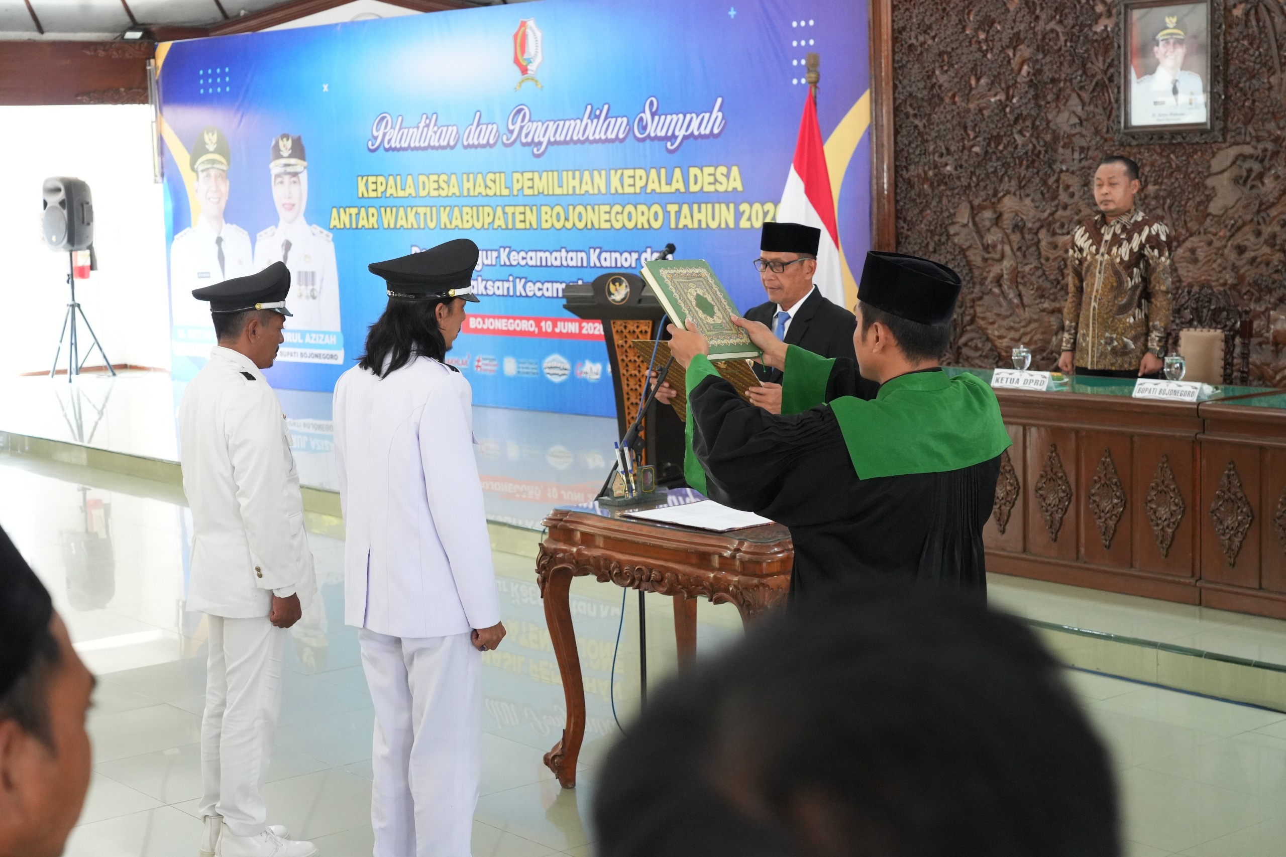Bupati Setyo Wahono Lantik Kades PAW Bungur dan Lebaksari, Ajak Semua Pihak Sengkuyung Bangun Desa