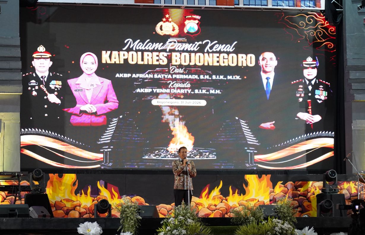 Estafet Kepemimpinan Polres Bojonegoro, Bupati Setyo Wahono Optimistis Sinergi Forkopimda Semakin Kuat