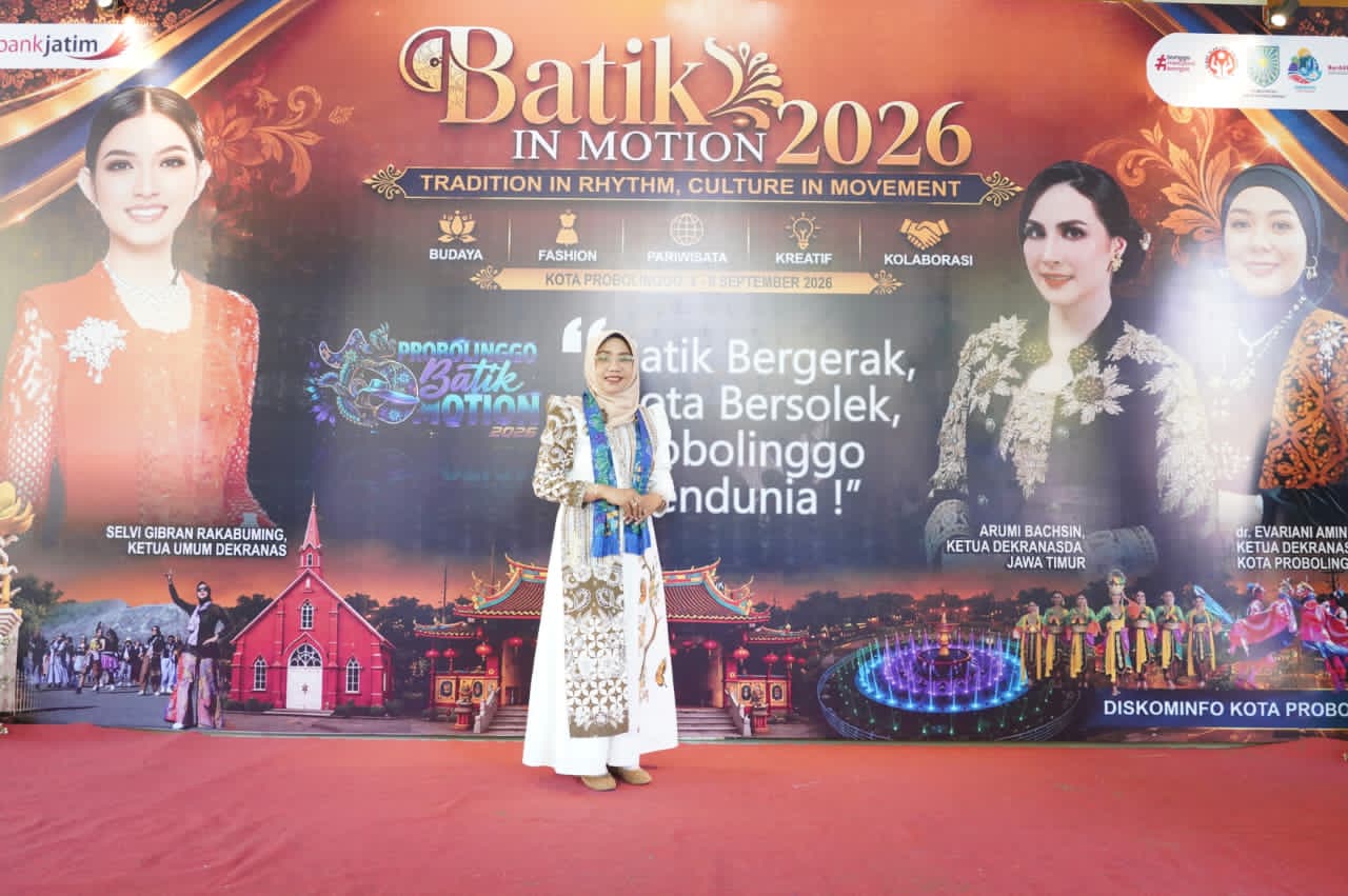 Dari Bojonegoro ke Probolinggo, Cantika Wahono Semarakkan Batik In Motion dengan Meliwis Mukti