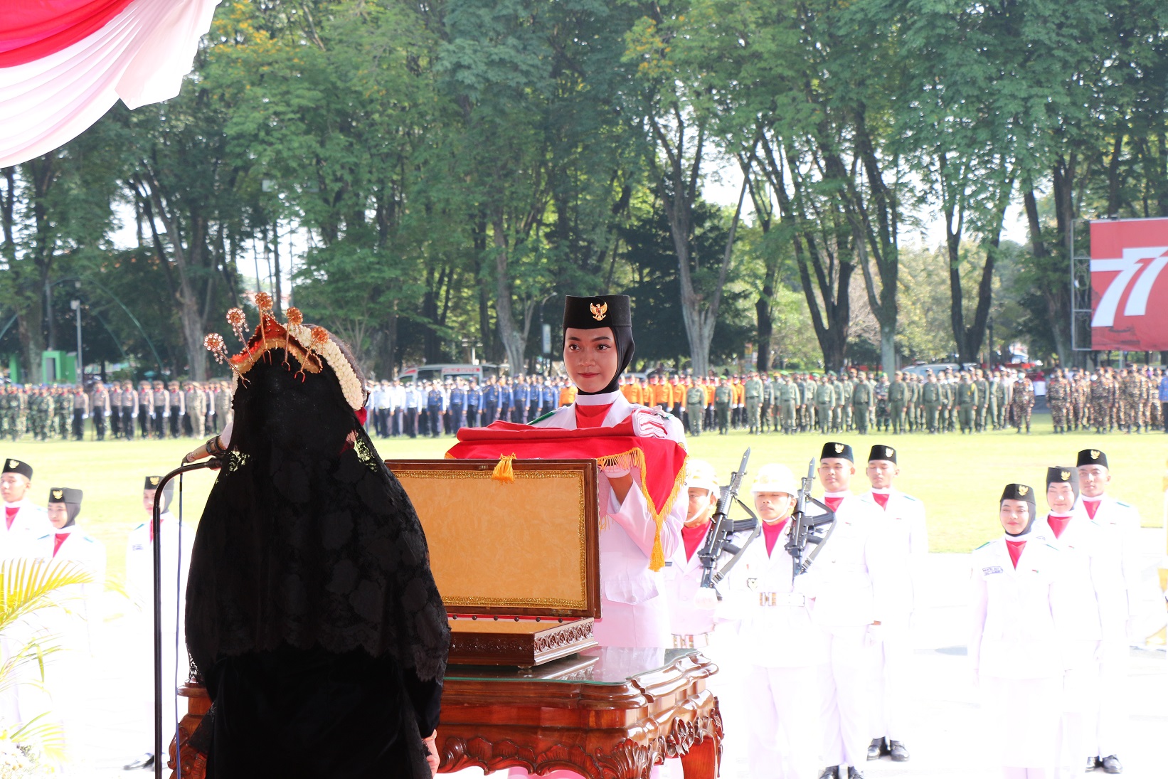 Pengibaran Sang Merah Putih, Peringatan HUT RI-77