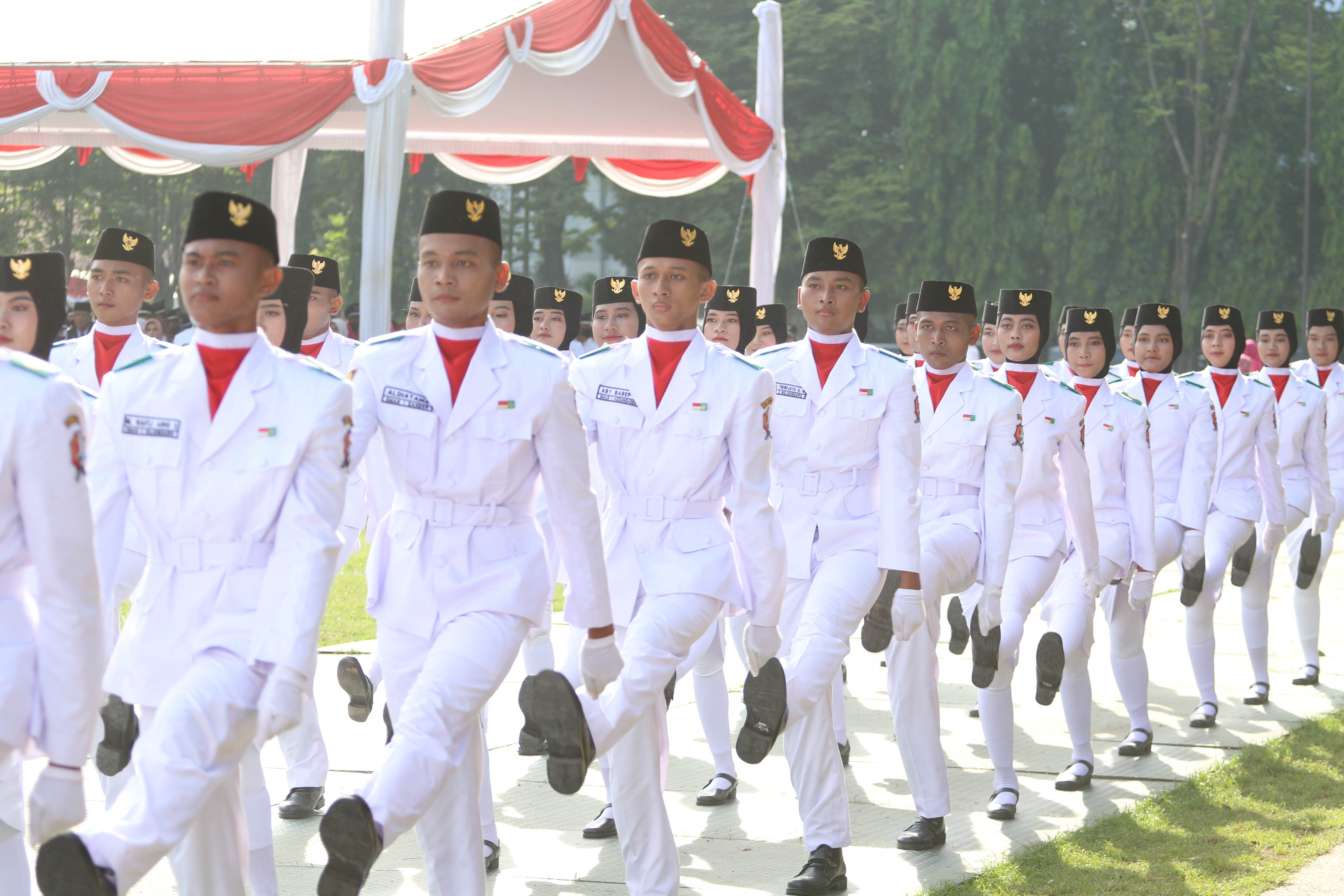 Pengibaran Sang Merah Putih, Peringatan HUT RI-77
